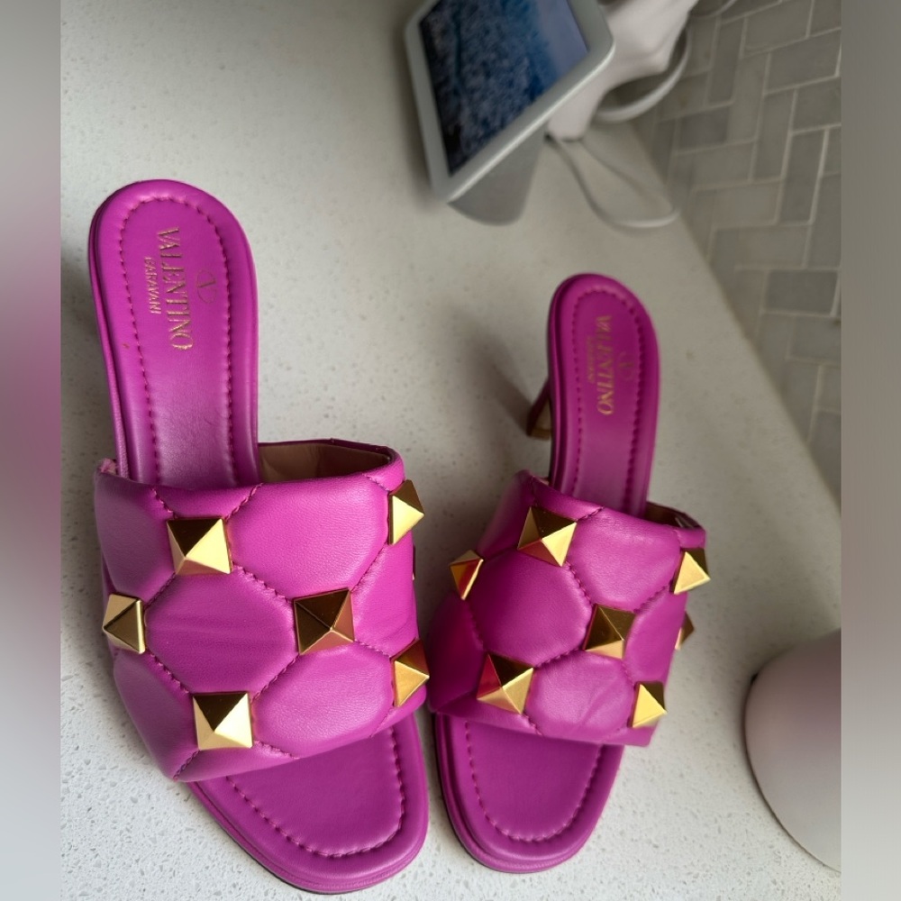 Valentino Garavani slip on with 2 &1/2 inches heels